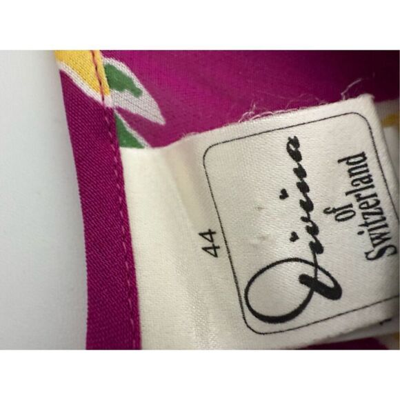 VNG Divina Of Switzerland Women’s Bohemian Floral Fusia Dress Sz 44 EU/L US*Note - Picture 7 of 13